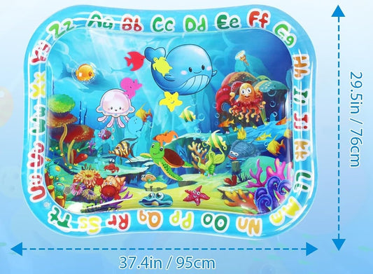 GARNHLOB mata wodna do zabawy na brzuszku 75 x 95 cm STWORZENIA MORSKIE – zdjęcie produktu 2