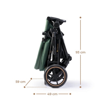 KINDERKRAFT PRIME2 PRO 3w1 wózek wielofunkcyjny do 22kg + fotelik MINK PRO – SHADOW GREY – zdjęcie 5