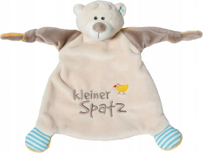NICI Schnuffeltuch Bär "Kleiner Spatz" 25 x 25 cm