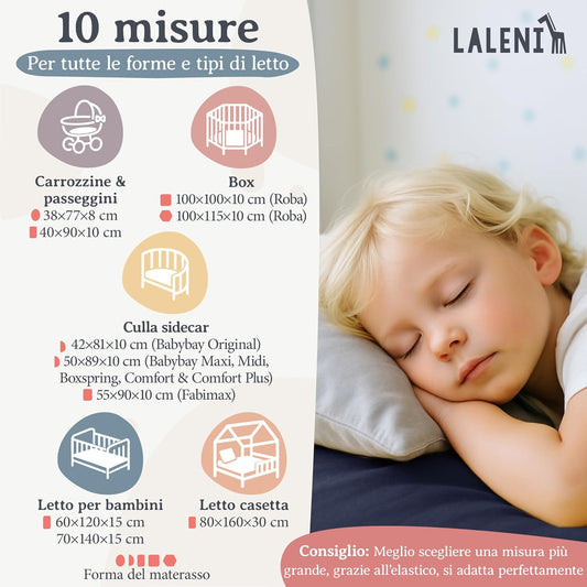 LALENI σεντόνι με λάστιχο για πάρκα κούνιας 100x115 εκ.