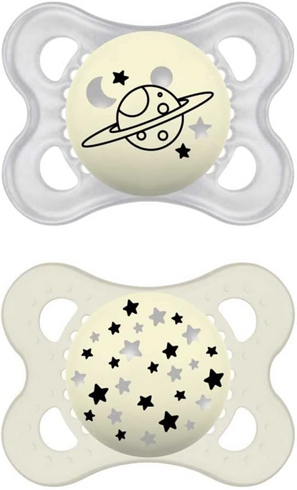 MAM ORIGINAL NIGHT Schnuller x2 2-6m leuchtend