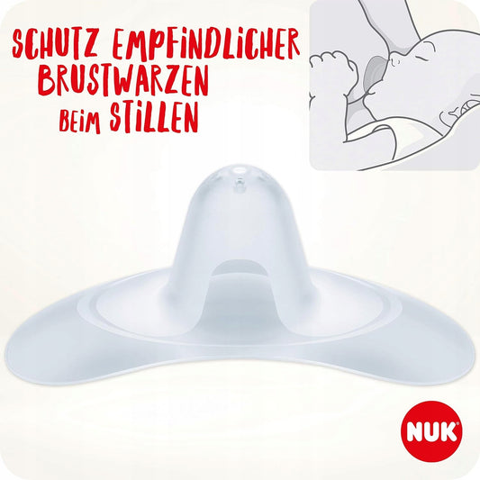 NUKnipple shields, nursing capssize M - 20mmin used conditionFor the protection of sensitive nipples during