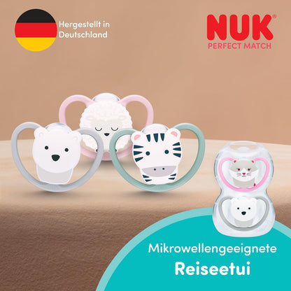 NUK Perfect Match Air Night suzetă de calmare 0-6m x2