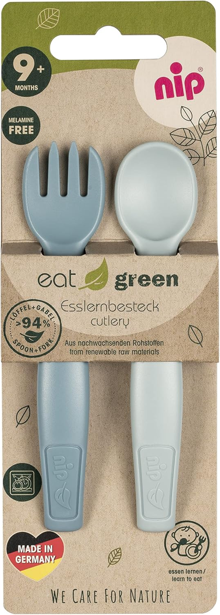 NIP Eat Green set de couverts 9m+