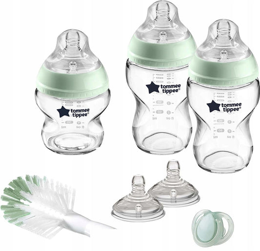 TOMMEE TIPPEE zestaw startowy SZKLANE BUTELKI