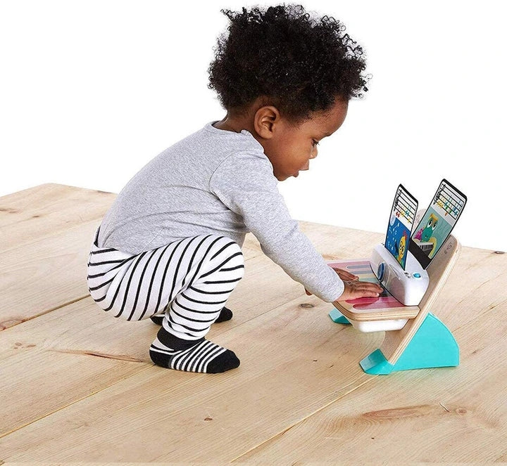 BABY EINSTEIN Hape Magic Touch drewniane pianinko dotykowe 18 x 30 cm