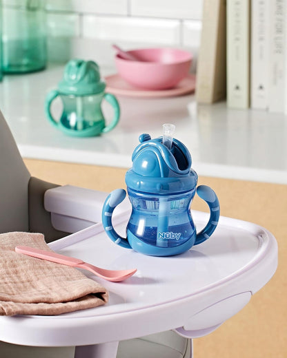 NUBY ποτηράκι με καλαμάκι 12 m+ 270 ml