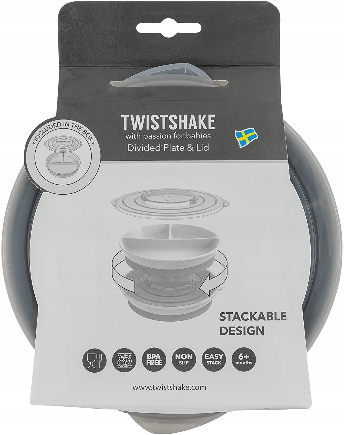 TWISTSHAKE covoraș CLICK MAT MINI cu farfurie, 6 luni+