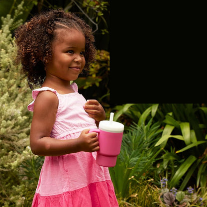 INFANTINO My 1st Tumbler σιλικόνιο εκπαιδευτικό ποτηράκι με στόμιο 266 ml 6+ μηνών