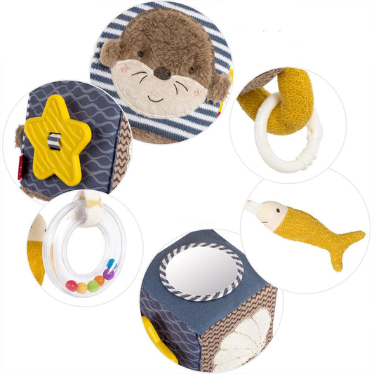 FEHN pluszowa zawieszka do wózka łóżeczka fotelika 10 x 10 cm WYDRA THEO – zdjęcie produktu 2
