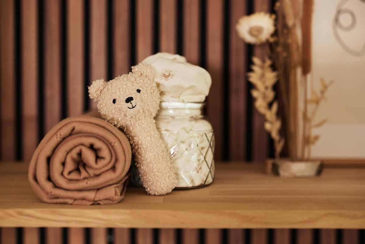 JOLLEIN Teddy grzechotka miś beżowy