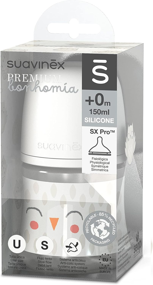 SUAVINEX PREMIUM fľaša s cumlíkom SX PRO 150 ml 0m+
