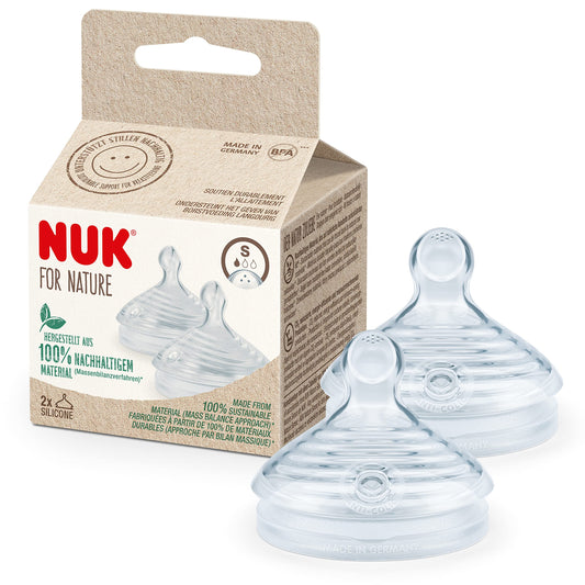NUK for Nature tettarella per biberon x2 S 0-6 mesi