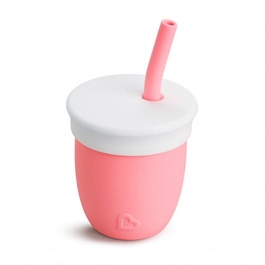 MUNCHKIN vaso de silicona con pajita 6m+ 120ml