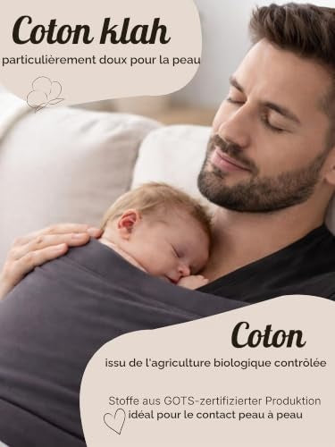 HOPPEDIZ Baby Bonding Top do kangurowania antracyt M
