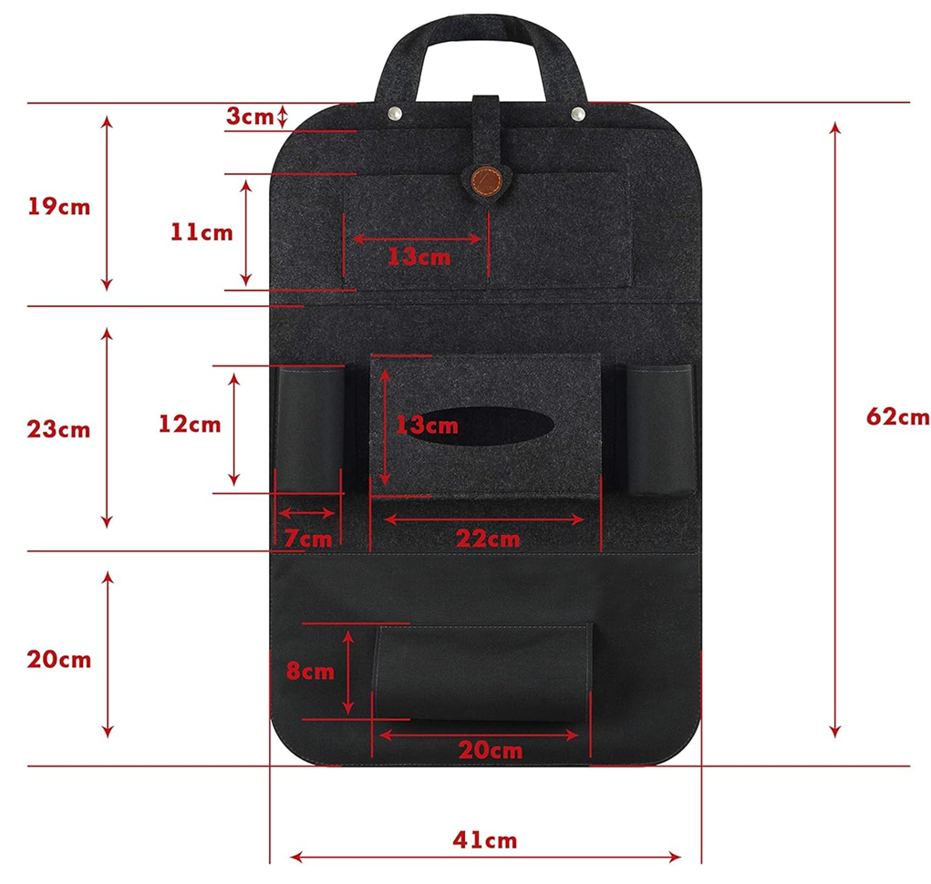 ALECAT Autositz-Organizer 41x62 cm
