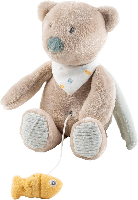 NATTOU Bear Julia cuddly toy with music box