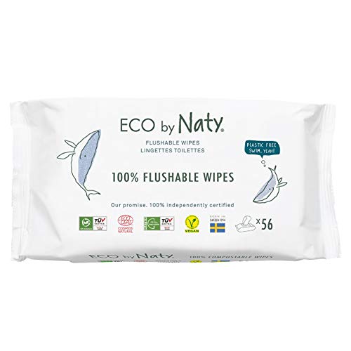 Eco by Naty toaletni robčki za novorojenčke 56 kosov