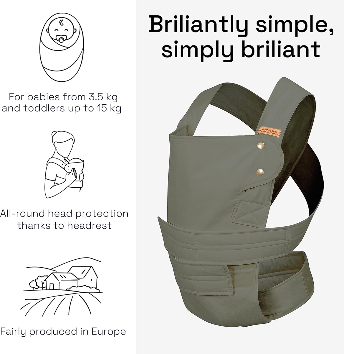 Μάρσιπος εργονομικός MARSUPI 2.0 XL 3,5 - 15 kg