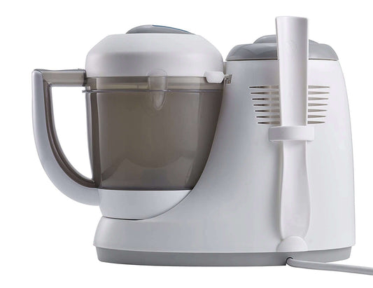 BEABA Babycook Original 4w1 ROBOT WIELOFUNKCYJNY biało-szary parowar, mikser i podgrzewacz do posiłków dla niemowląt