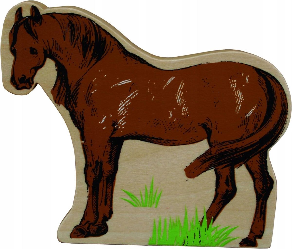 ROBA țarc din lemn și 6 animale FERMA 30,5 x 37 x 31,5 cm