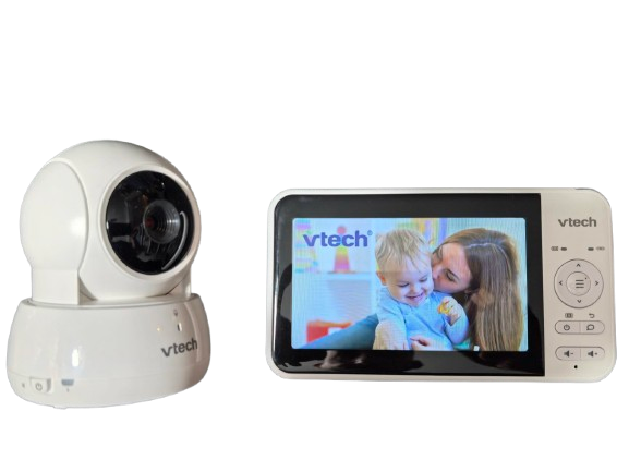 Monitor video pentru bebeluși VTECH VM924, controlat de la distanță, cu ecran LCD de 5", ECO