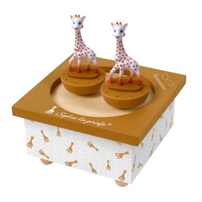 TROUSSELIER Żyrafa Sophie pozytywka dla dzieci z dwoma figurkami