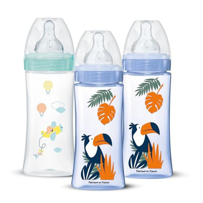 DODIE αντιανεμικά μπιμπερό 330 ml 3 τεμ. μπλε-πράσινα