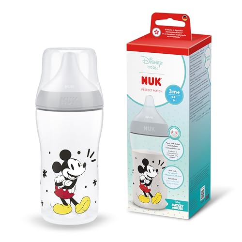 NUK Perfect Match anti-colic bottle 260 ml 3m+ Mickey Mouse