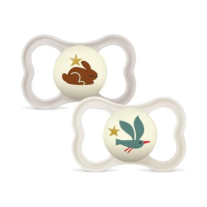 MAM Supreme Night silicone pacifier, 6–16 months, x2