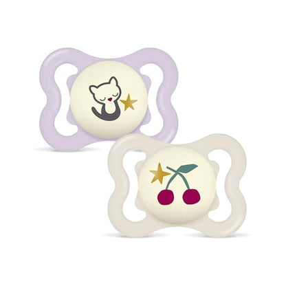 MAM Supreme Night silicone pacifier 0–6 months x2