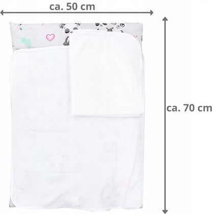 TUPTAM miękki przewijak z pokrowcami x2 75x50 cm, biały przewijak z wymiarami ca. 70 x 50 cm