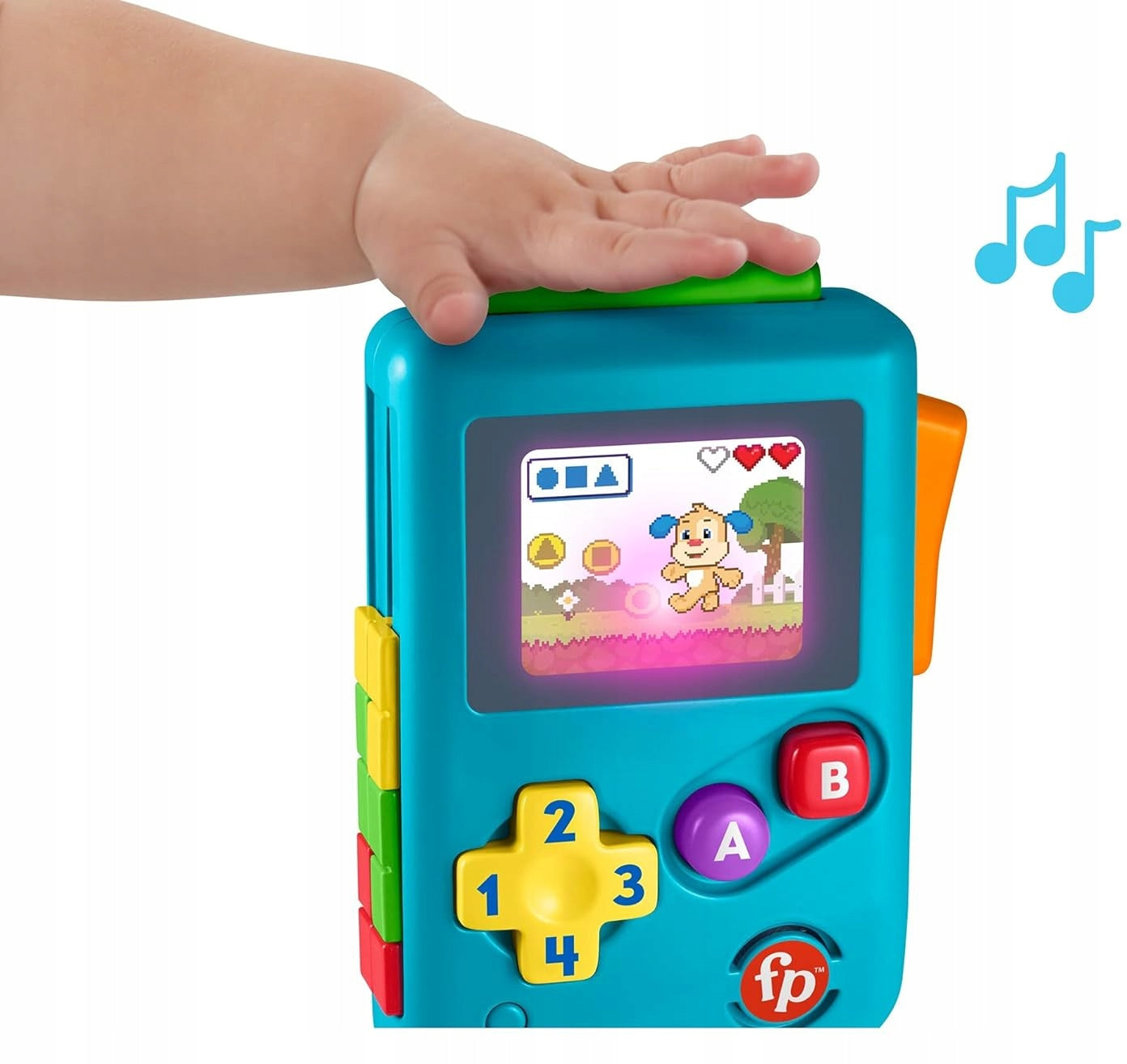 FISHER-PRICE Lil Gamer interaktívna retro konzola NEMECKÝ JAZYK