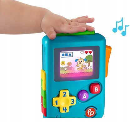 FISHER-PRICE Lil Gamer interaktívna retro konzola NEMECKÝ JAZYK