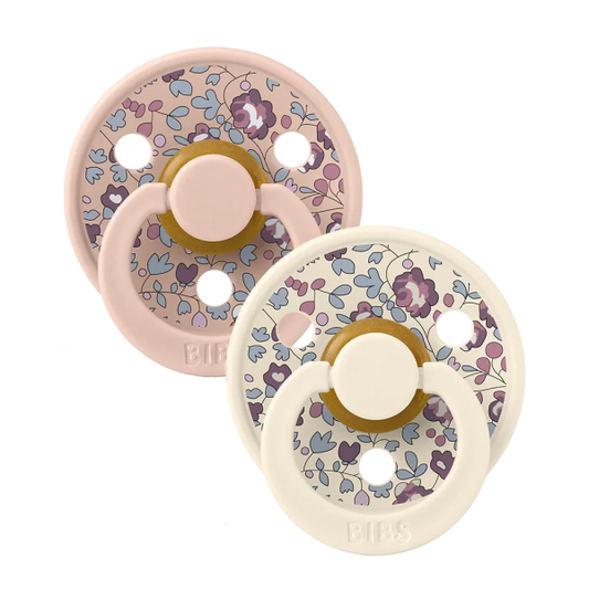 BIBS Eloise Blush Mix smoczki okrągłe x2 6 18m