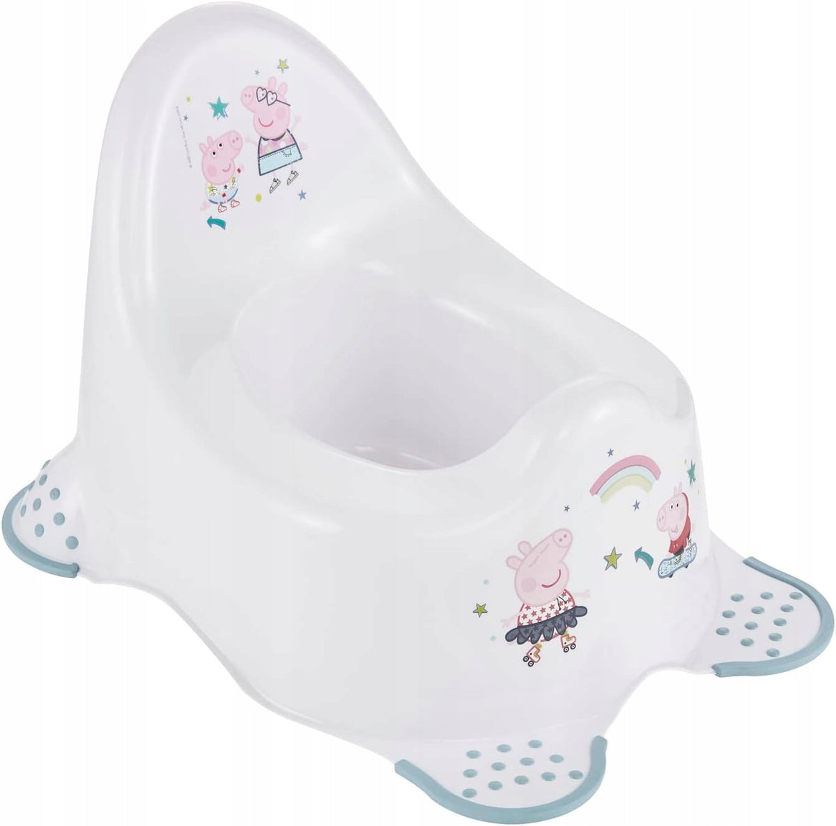 KEEEPER Świnka Peppa nocnik 18 m+ biały, ergonomiczny nocnik dla dzieci 18-36 m z antypoślizgowymi nóżkami