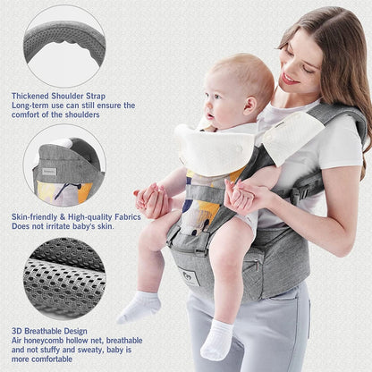 BELLABABY nosidełko ergonomiczne z pasem biodrowym 3w1 0-36msc