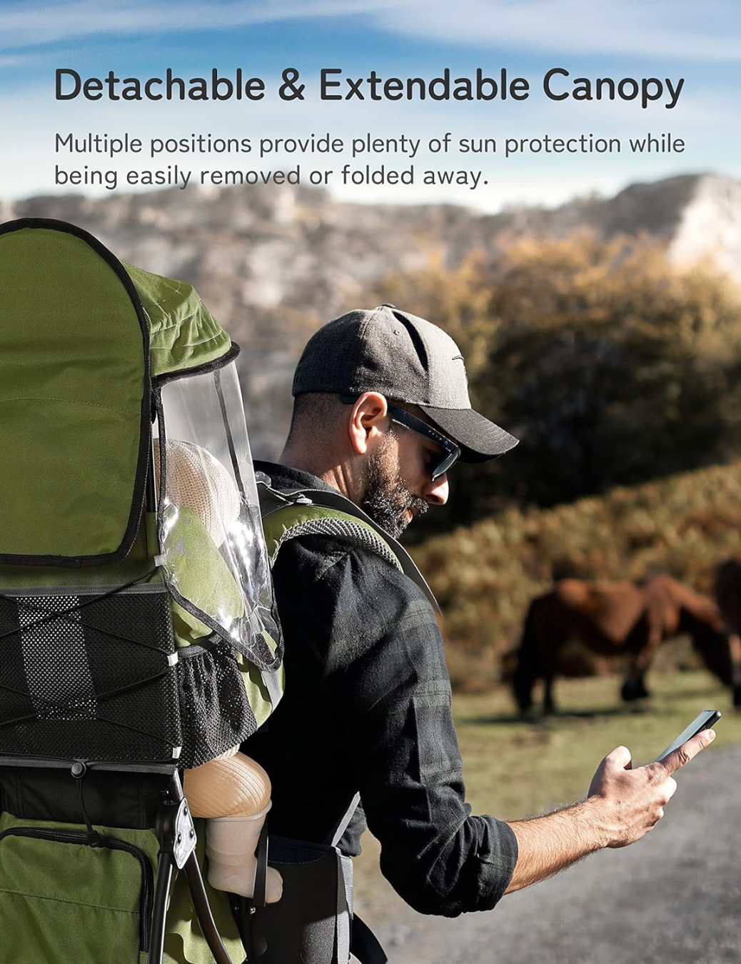 BESREY KRAXE Babytrage Wanderrucksack 6-36 Monate