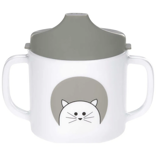 LASSIG Sippy Cup Little Chums Cat lonček z ustnikom 150 ml 6 m+