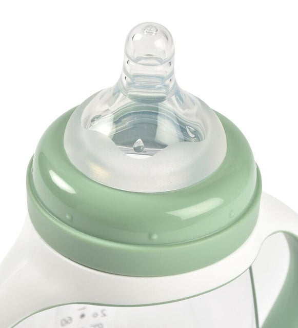 BEABA Trainingsflasche 2in1 auslaufsicherer Becher mit zwei Mundstücken 210 ml 4 Monate+