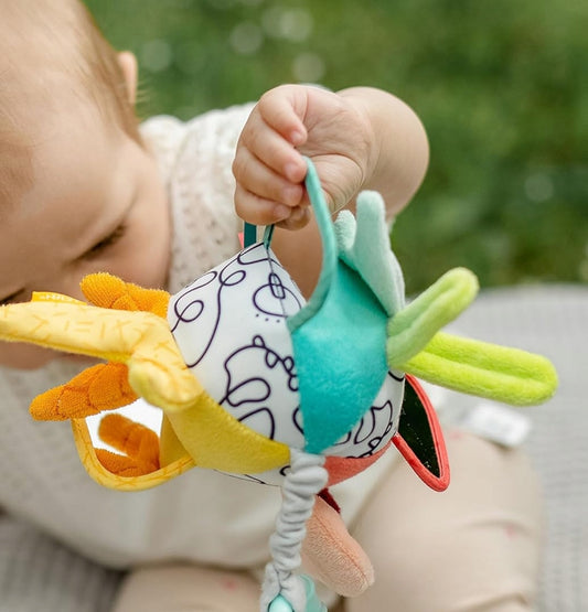 FEHN Dobabydoo giostrina con sonaglio e specchietti per passeggino, seggiolino auto 23 cm