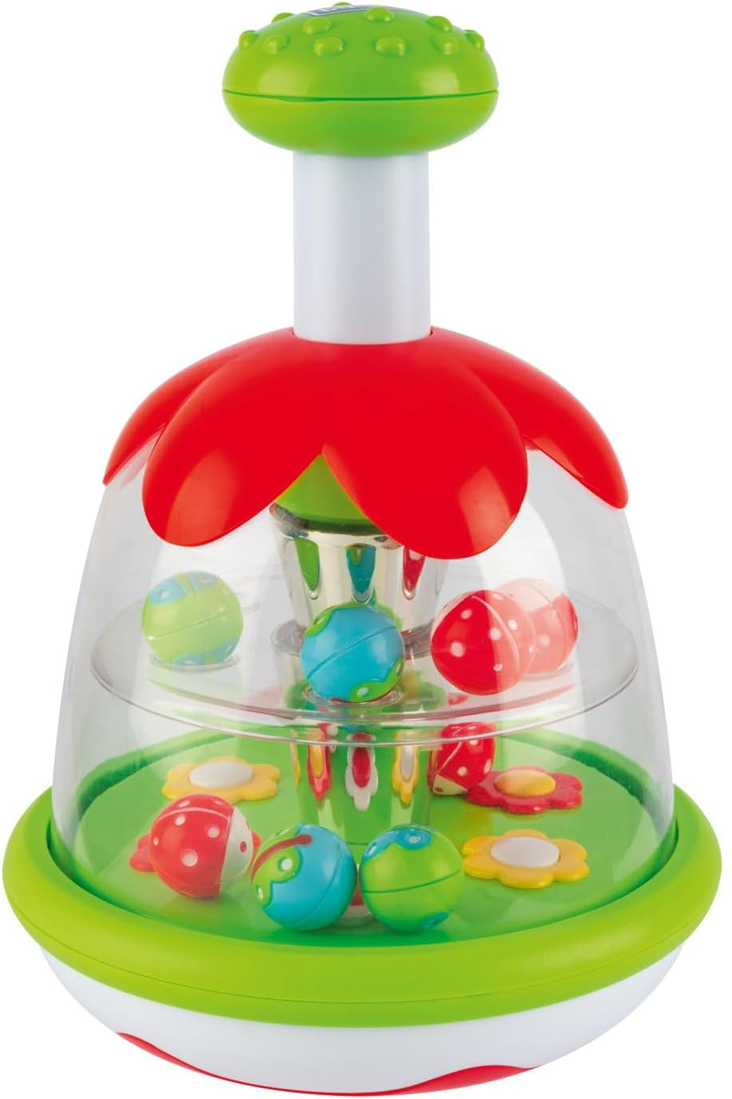CHICCO Rainbow Spinner titirez cu motiv de pajiște 16 x 22 cm 6 luni+