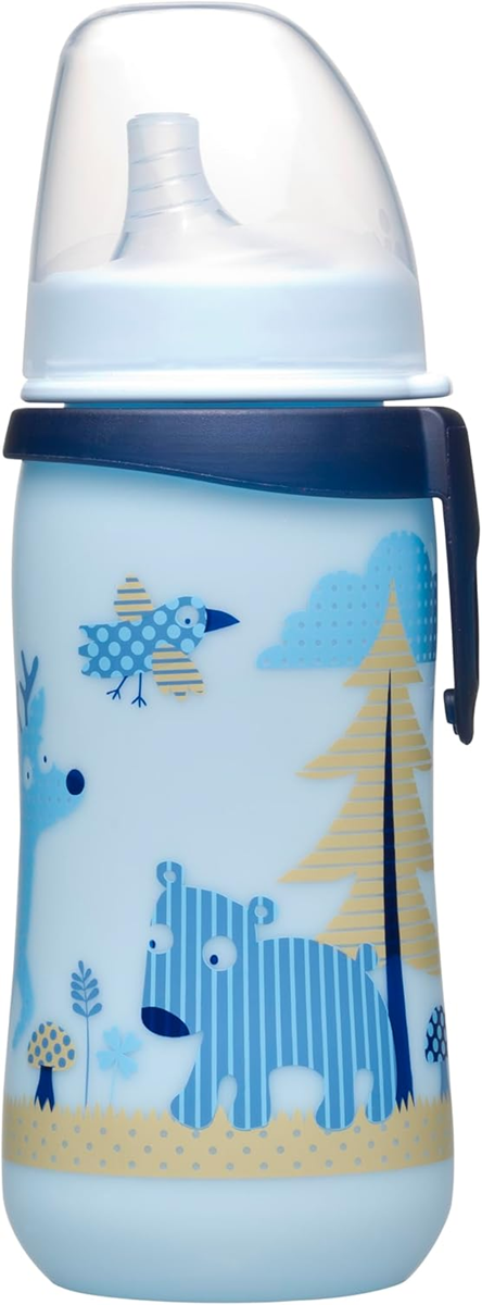NIP First Cup kubek niekapek z miękkim ustnikiem 330 ml 12 m+ LAS