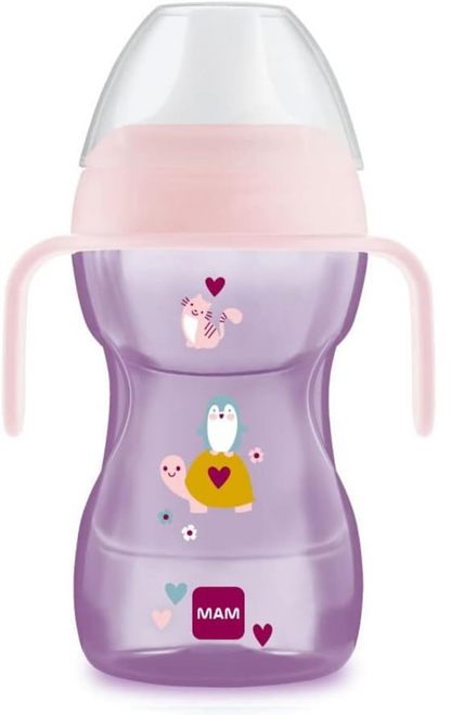 MAM Fun To Drink Cup auslaufsicherer Becher mit Trinkschnabel 270 ml 8 m+