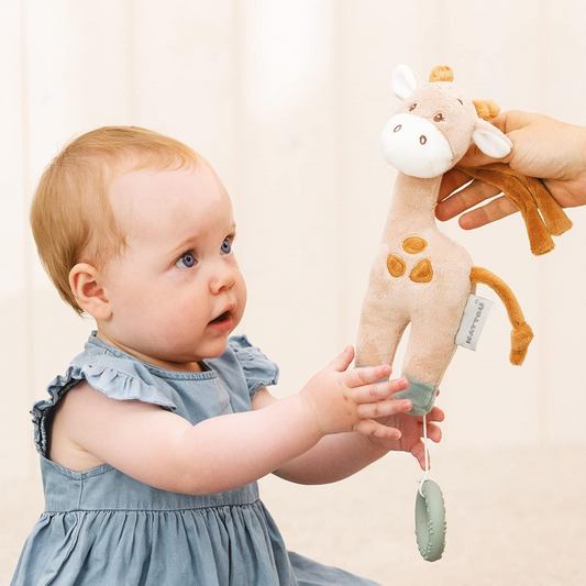 NATTOU peluche suspendue avec boîte à musique La-Le-Lu GIRAFE LUNA 22 cm