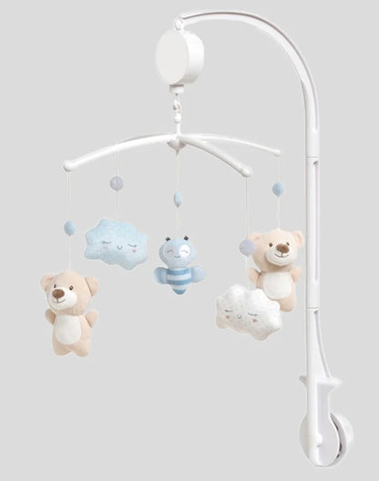 INTERBABY Musik-Mobile für das Babybett BÄREN und WOLKEN
