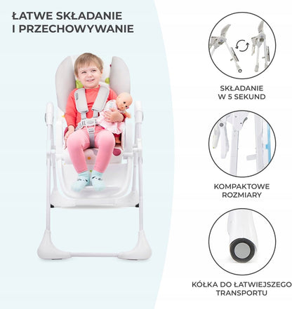KINDERKRAFT YUMMY столче за хранене с табла