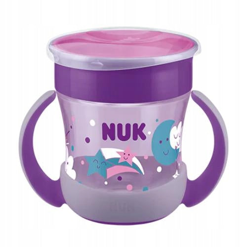 NUK Mini Magic Cup Night fioletowy kubek niekapek 160 ml — widok produktu