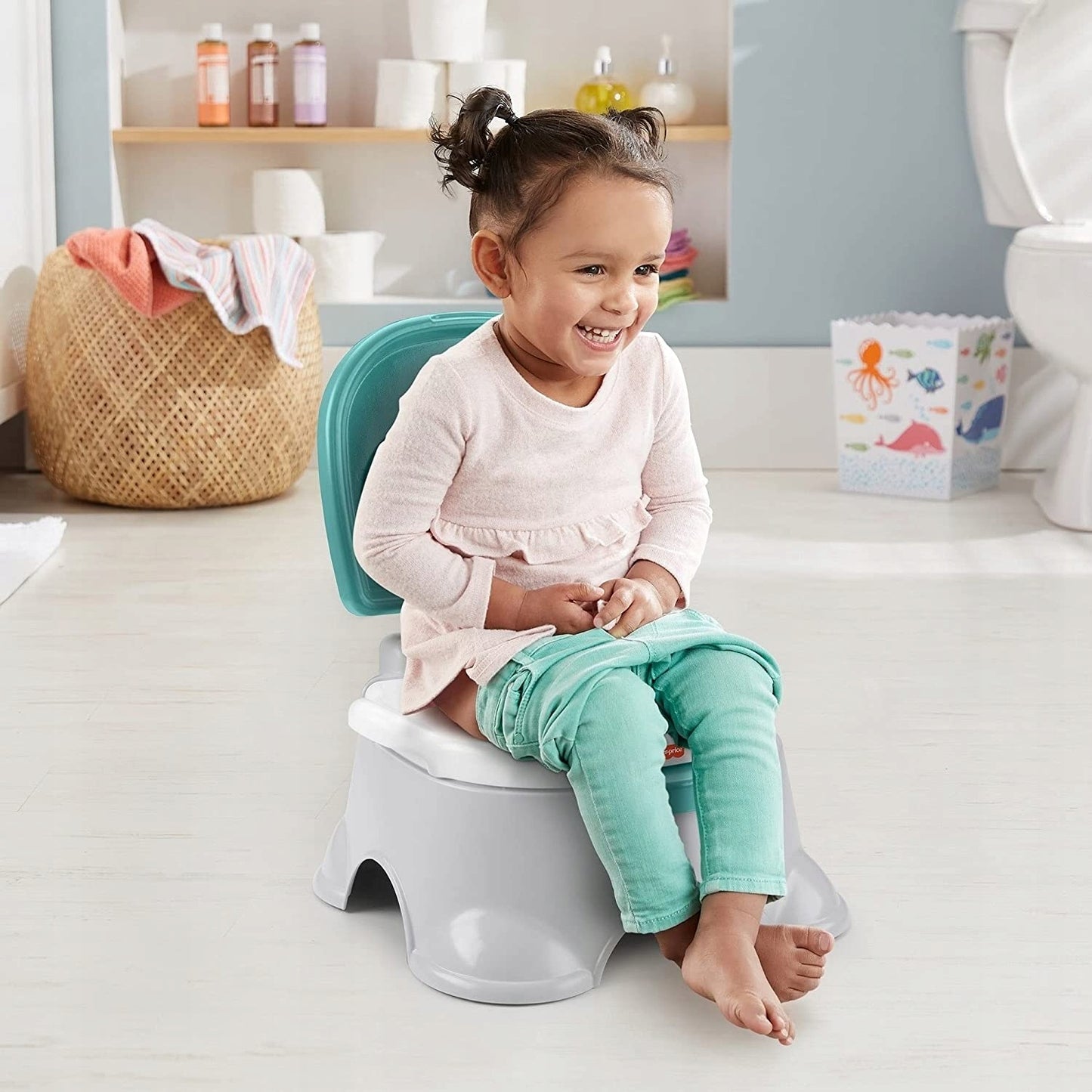 FISHER PRICE nocnik 3w1 z wyjmowaną wkładką i funkcją podestu