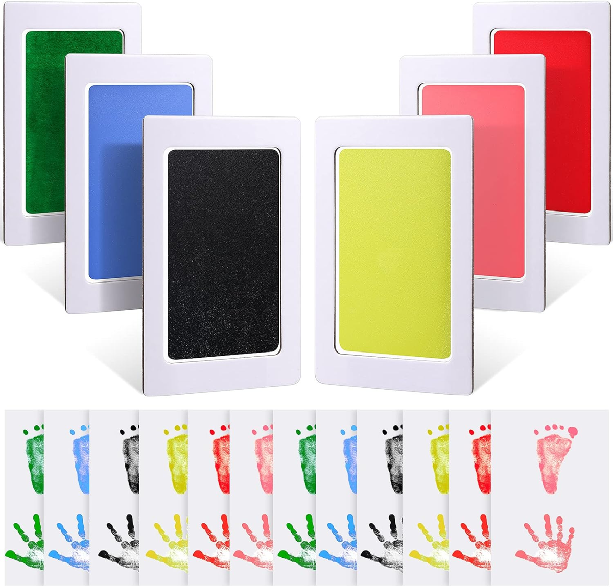 OUTUS 6 blazinic in 12 kartic za odtise rok in nog 8 x 12,5 cm